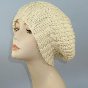 Chunky 2x2 Rib Cuff Fishermans Rib Slouch Hat