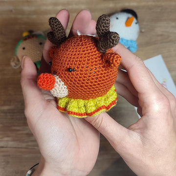 Ron the Reindeer Crochet Bauble Pattern