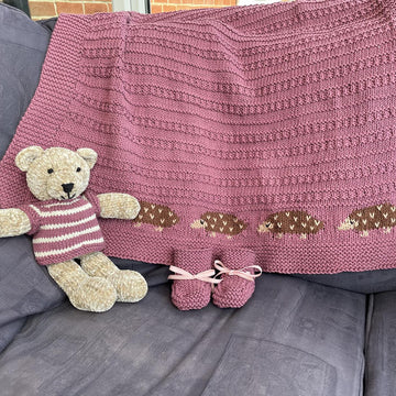 Layla's Hedgehog Baby Blanket