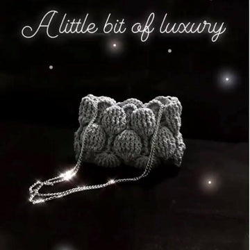 Crochet clutch bag . The Moon Balloon Clutch( detailed Photo tutorial )