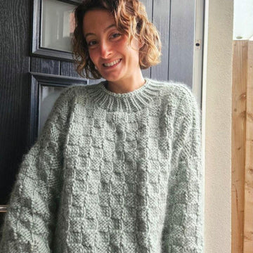 Oversized Basket Weave Sweater
