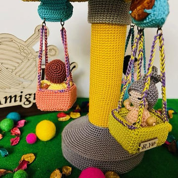 Amigurumi the funny chasing swing