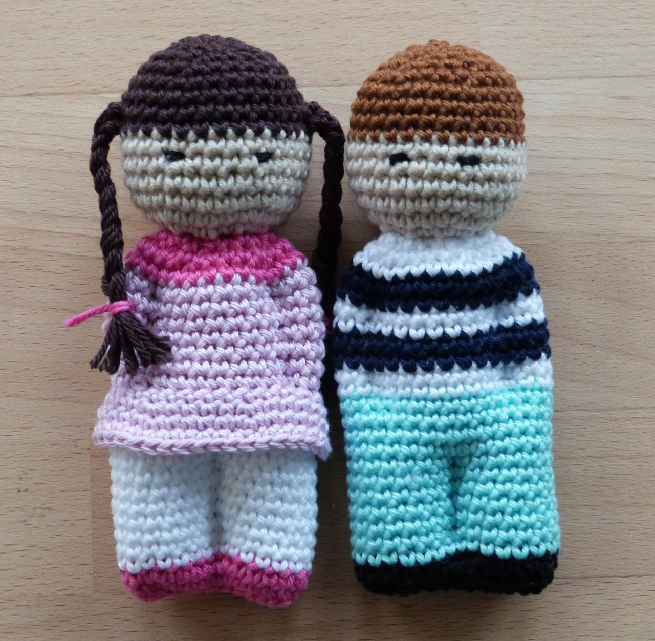 Fluffy doll boy and girl