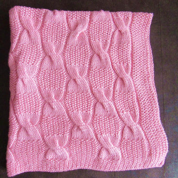 Cable & Seed Baby Blanket