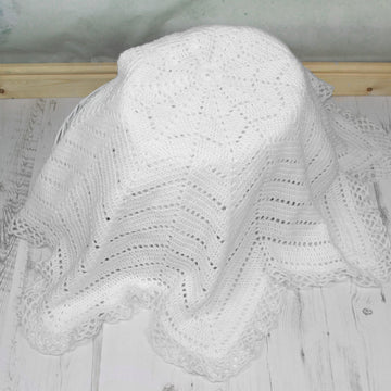 Crochet pattern baby shawl #8