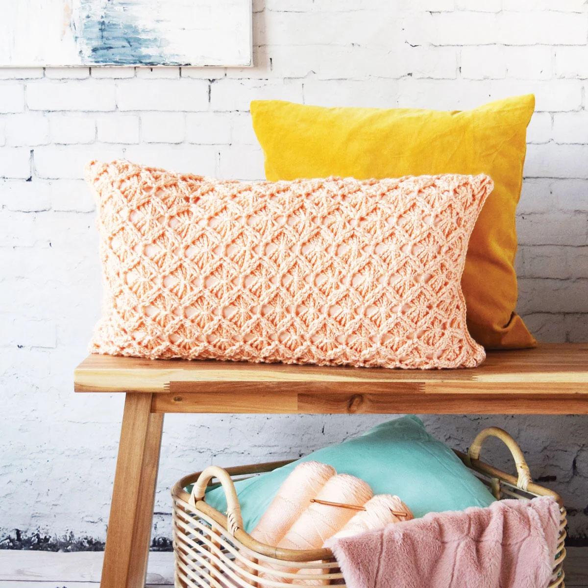 Macramé-style Cushion Crochet Pattern
