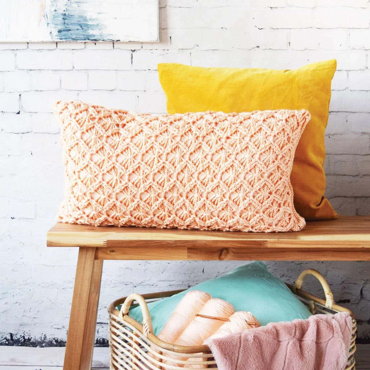 Macramé-style Cushion Crochet Pattern