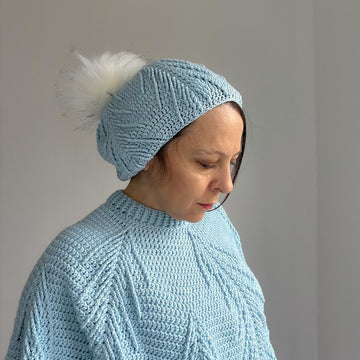Falling pines slouchy beanie