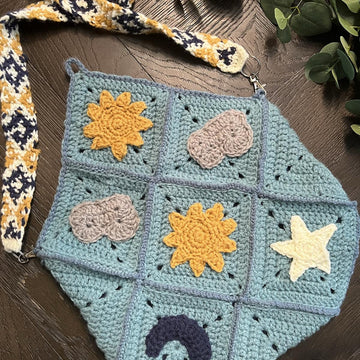Starlit Crochet Sling Bag