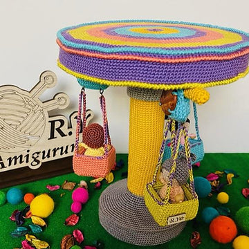 Amigurumi the funny chasing swing