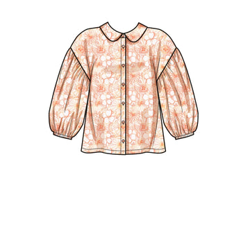 Simplicity Misses' Button Down Top S9646 - Sewing Pattern