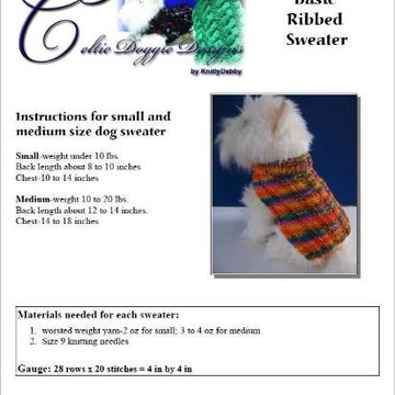 Celtic Doggie Basic Ribbed Sweater