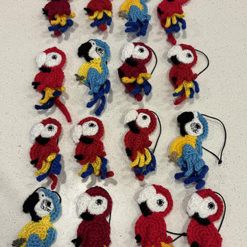 Macaw Parrot Applique