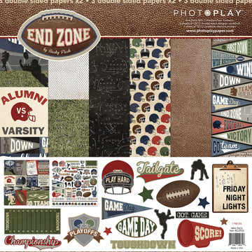 Photoplay Paper PhotoPlay Collection Pack 12"X12" - End Zone