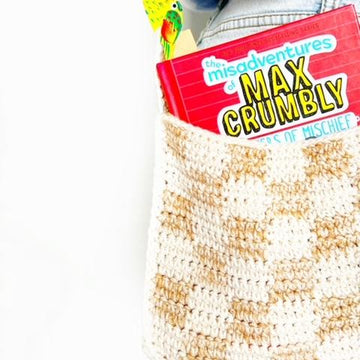 Checkered Baguette Bag