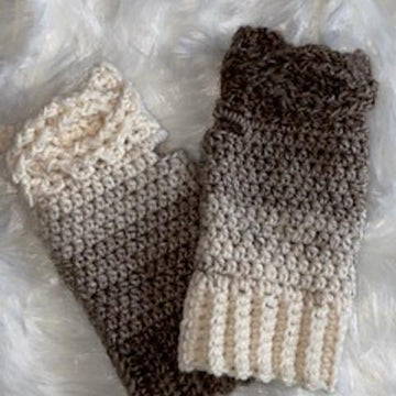 Lazy Cables Fingerless Gloves