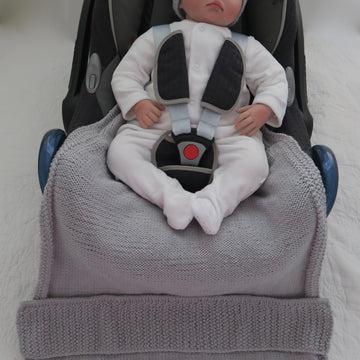 Ellie-Phant Baby Car Seat Blanket & Hat