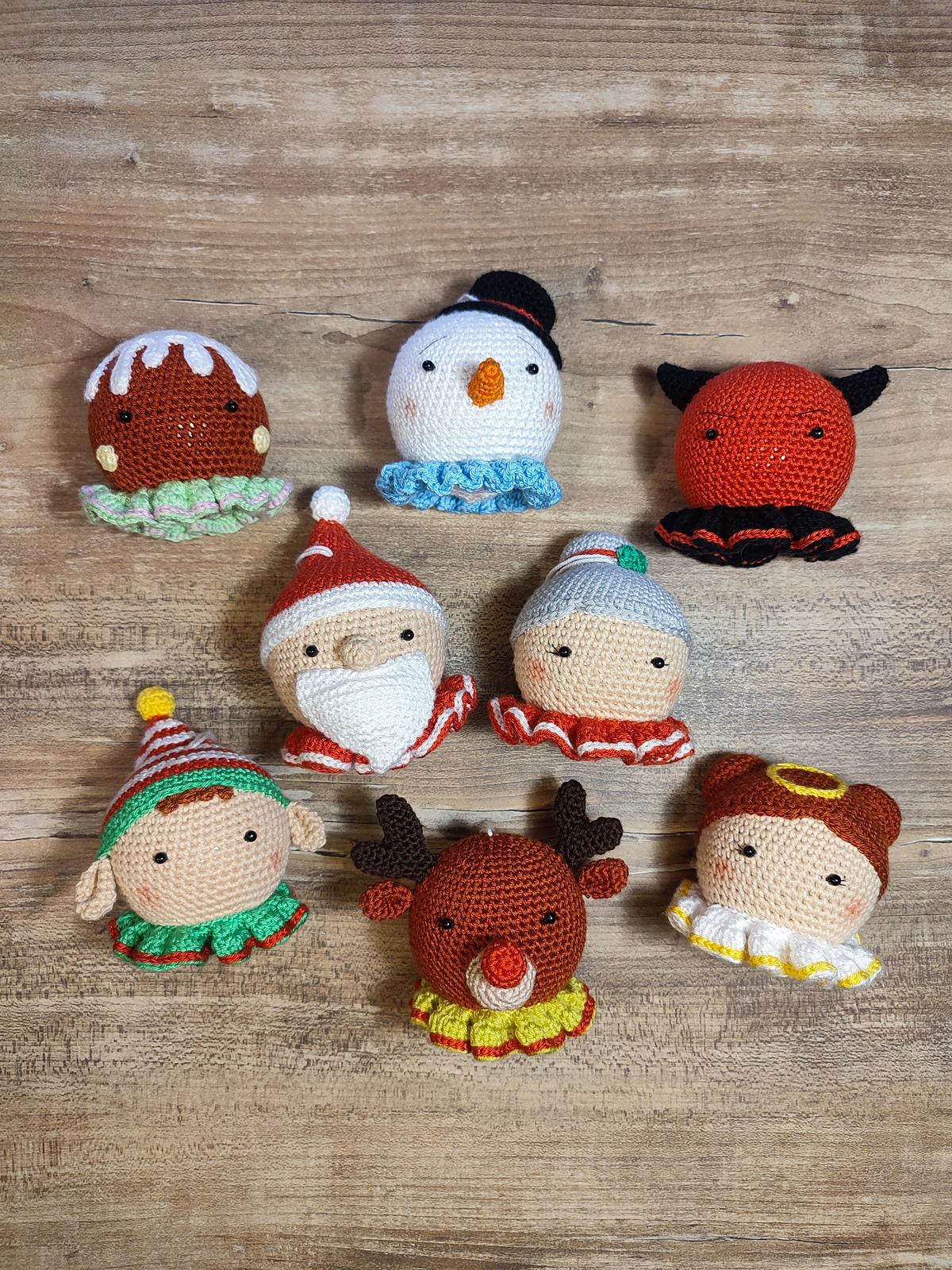 Christmas Crochet Bauble Set