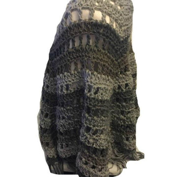 Shades Of Gray Crochet Poncho