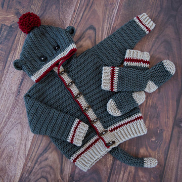 Sock Monkey Hoodie & Socks