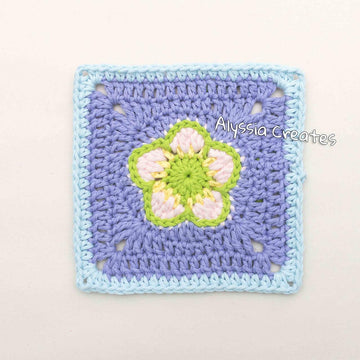 Strawberry Flower Granny Square