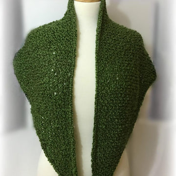 Loom Knit Triangle Shawl