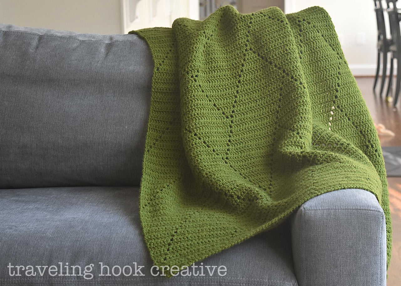 Magnolia Herringbone Blanket
