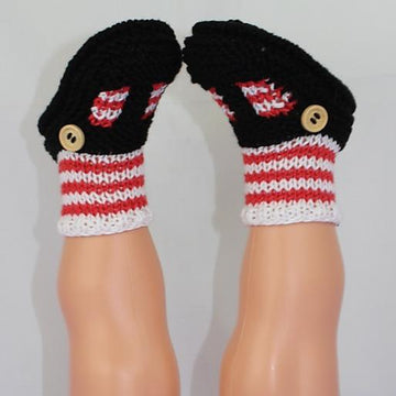 Baby Stripe Sock and T Bar Sandal Booties