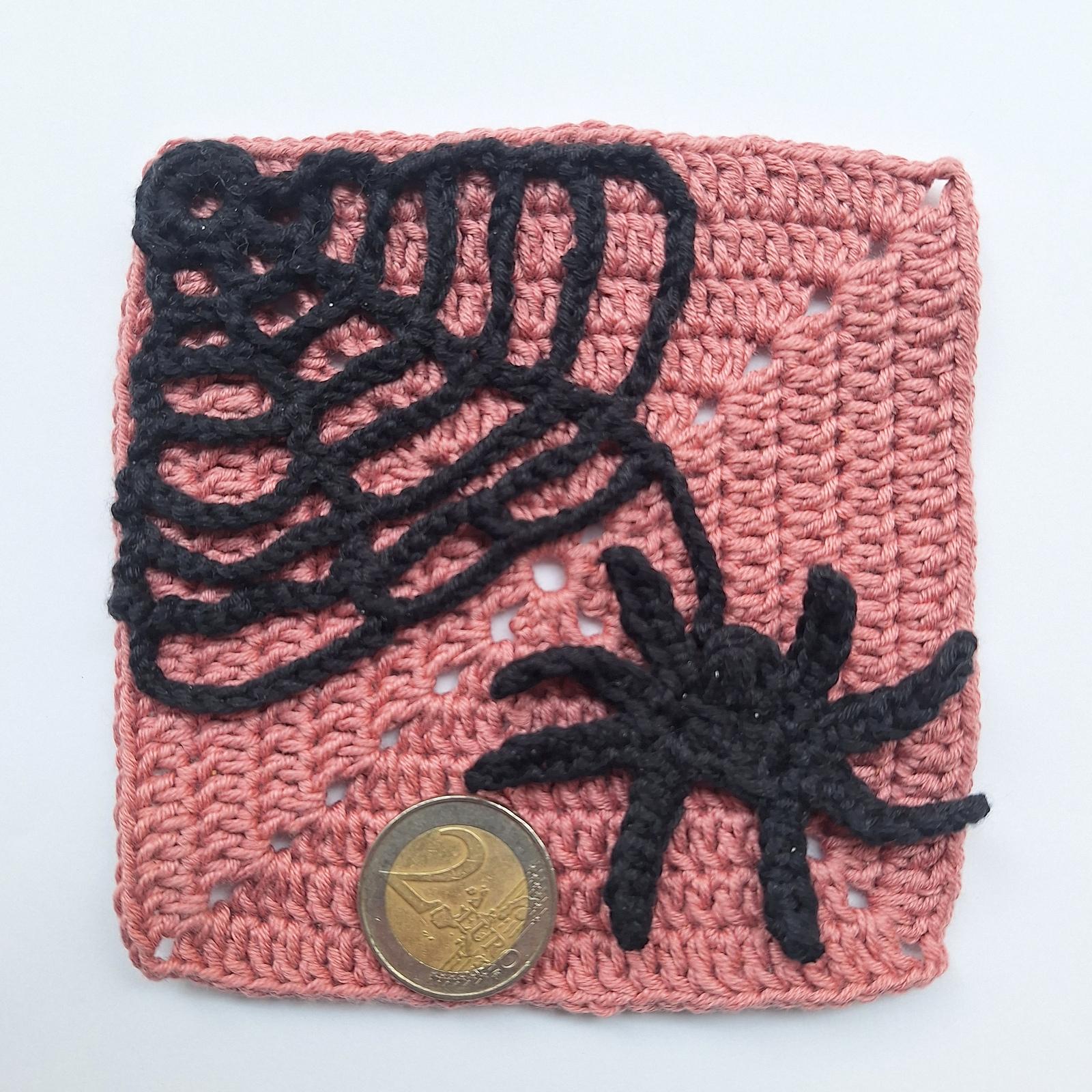 Spider web granny square