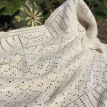 Mosaic Filet Lap Blanket