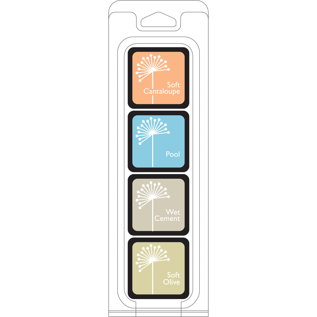 Hero Arts Dye Ink Cubes 4/Pkg - Just Beachy