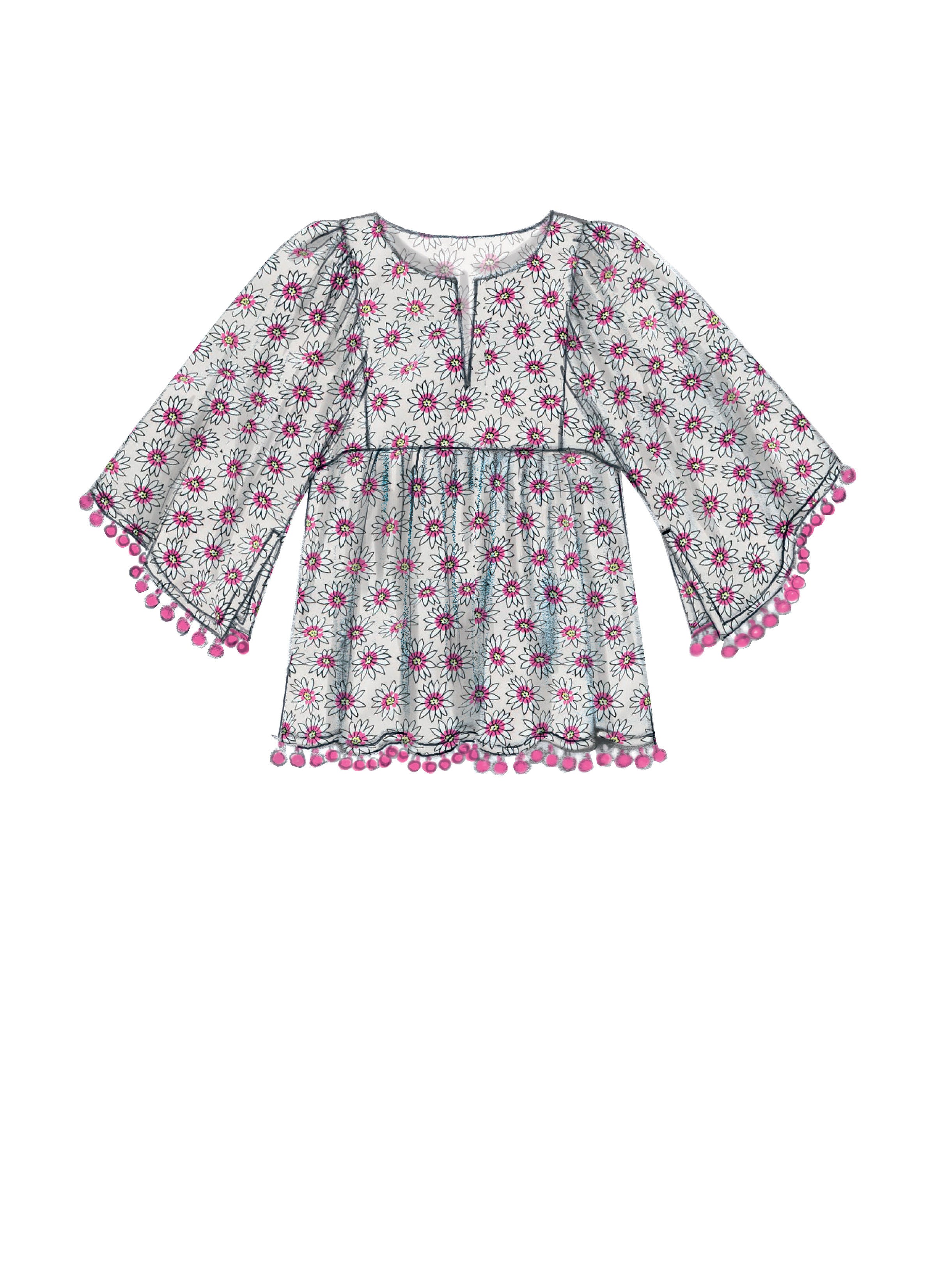 McCall's Misses' Gathered Tops and Tunic M7325 - Sewing Pattern