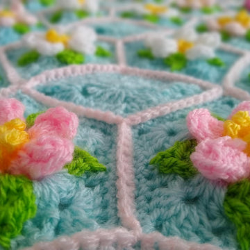 Apple Blossom Dream Afghan