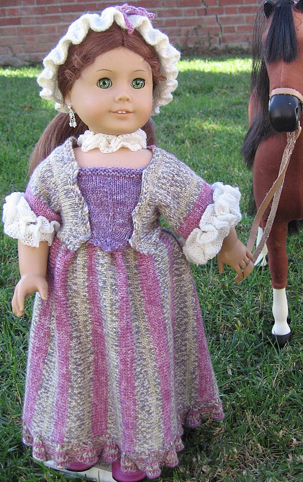Tea Time Colonial Dress for American Girl
