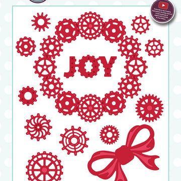 Creative Expressions Festive Craft Dies By Sue Wilson - Industrial Chic-Wreath