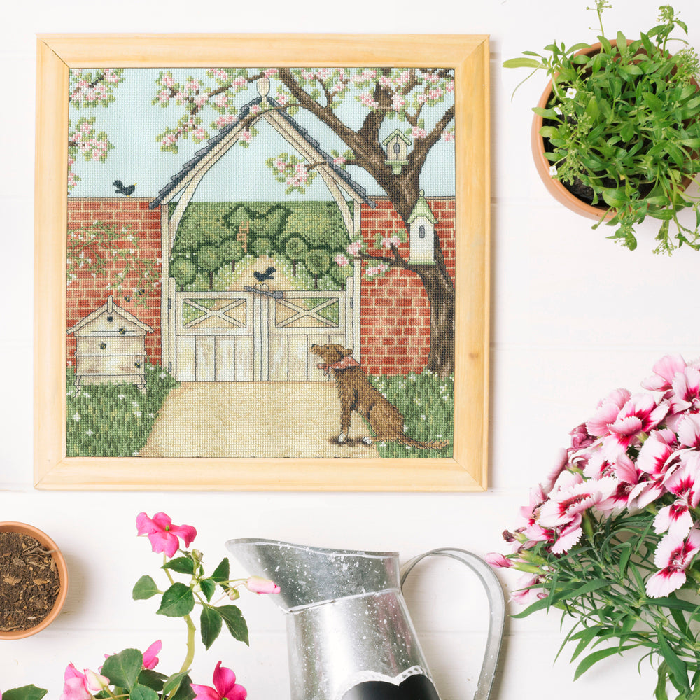 Bothy Threads Lych Gate Cross Stitch Kit - 26 x 26cm