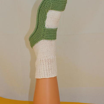 Adult Rib Cuff Sock Slippers