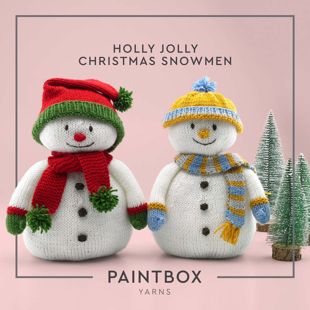 Holly Jolly Snowmen - Free Knitting Pattern for Christmas in Paintbox Yarns Anti-Pilling DK