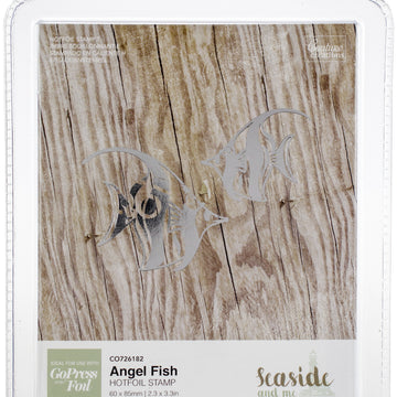 Artdeco Creations Couture Creations Seaside And Me Hotfoil Stamp - Angel Fish 2.3"X3.3"