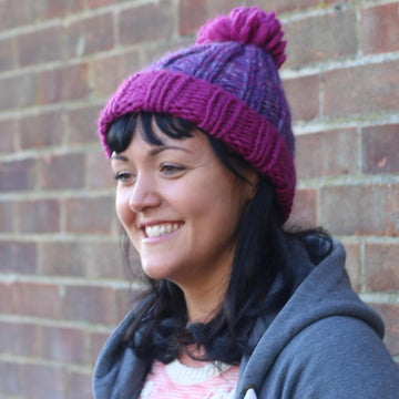 Ribbed Bobble Winter Hat