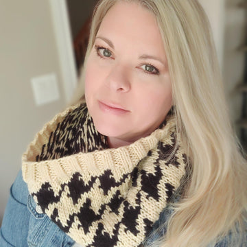 Luxe Houndstooth Cowl