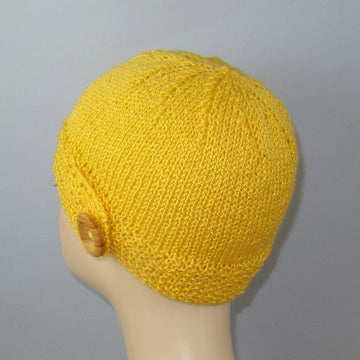 Button Up Beanie Circular knitting pattern
