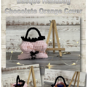 Basque Handbag Chocolate Orange Cover Knitting Pattern
