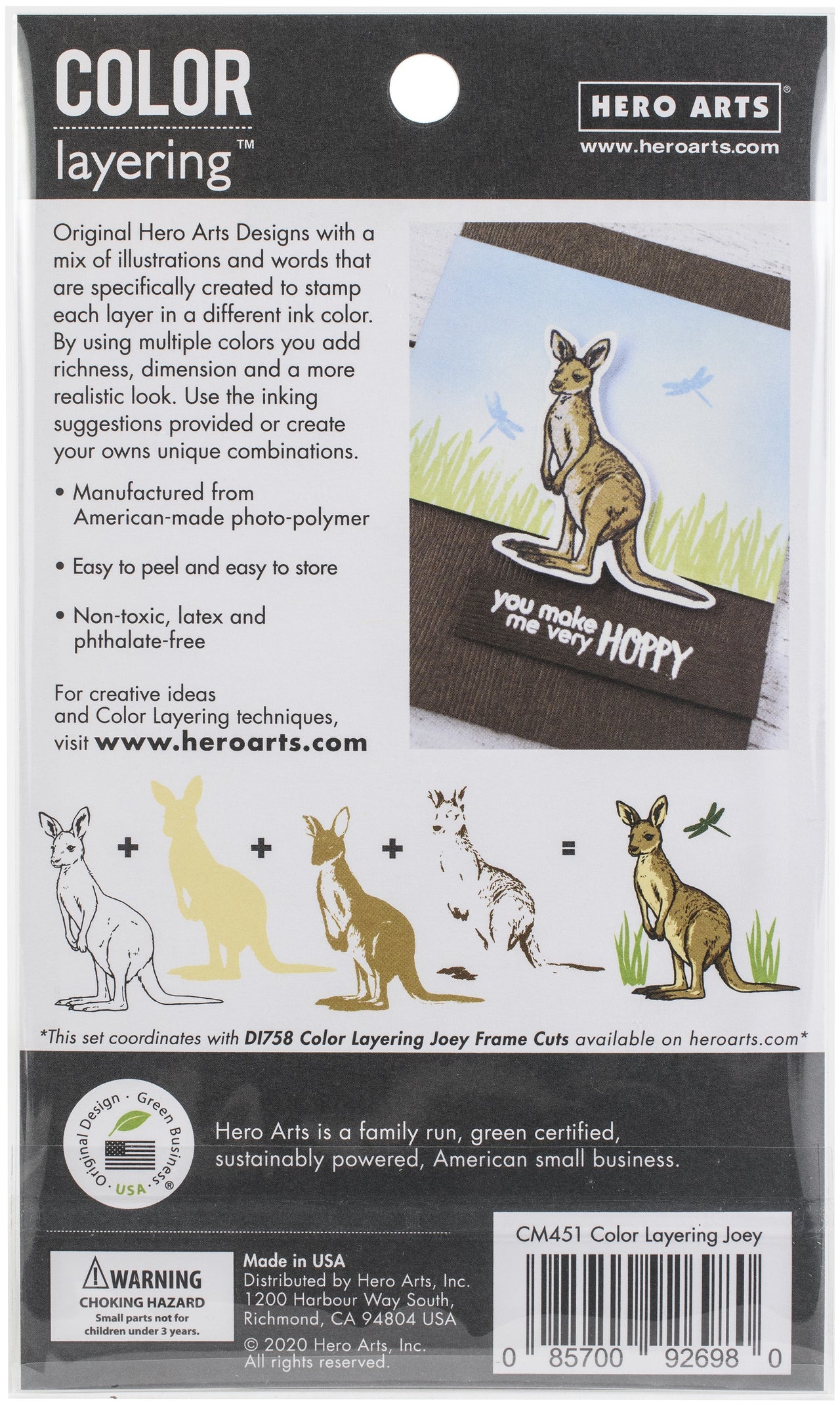 Hero Arts Color Layering Clear Stamps 4"X6" - Joey