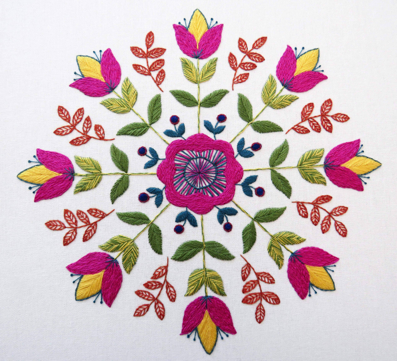 Stitchdoodles Floribunda! Floral Hand Embroidery Pattern