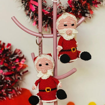 Santa keychain