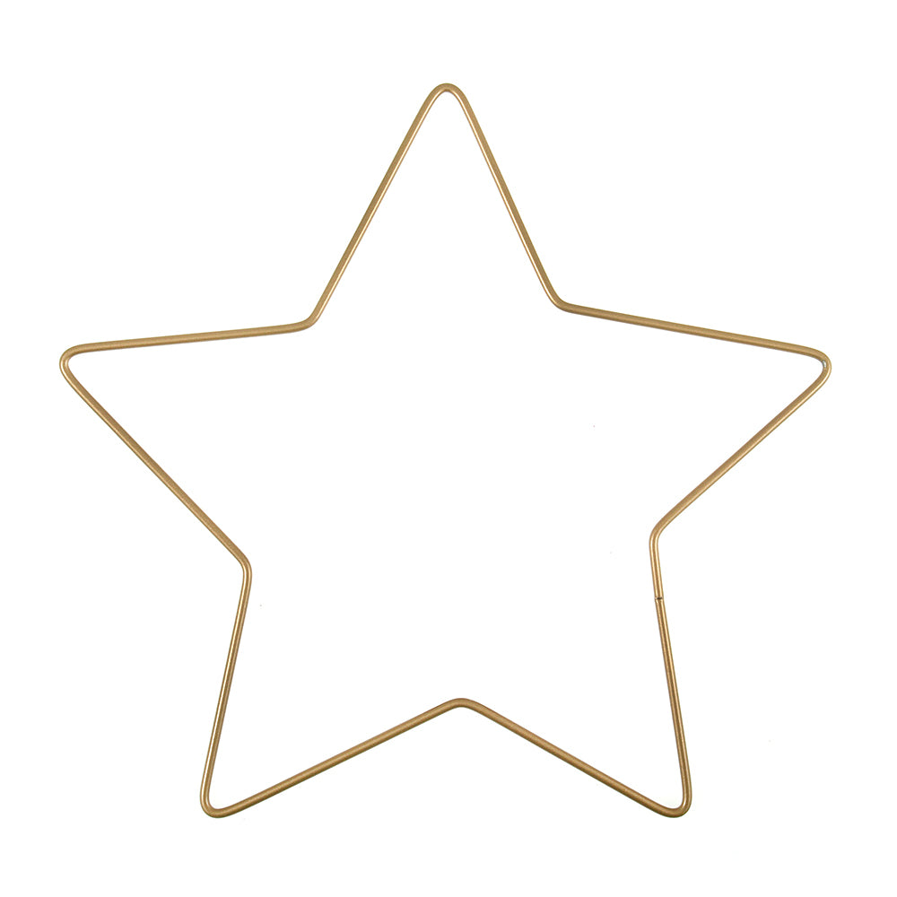 Trimits Metal Star Gold Craft Hoop - 20cm