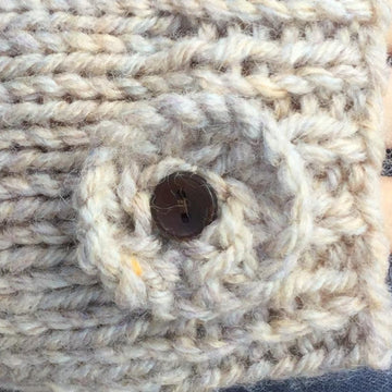 Sea Flower fingerless mitts