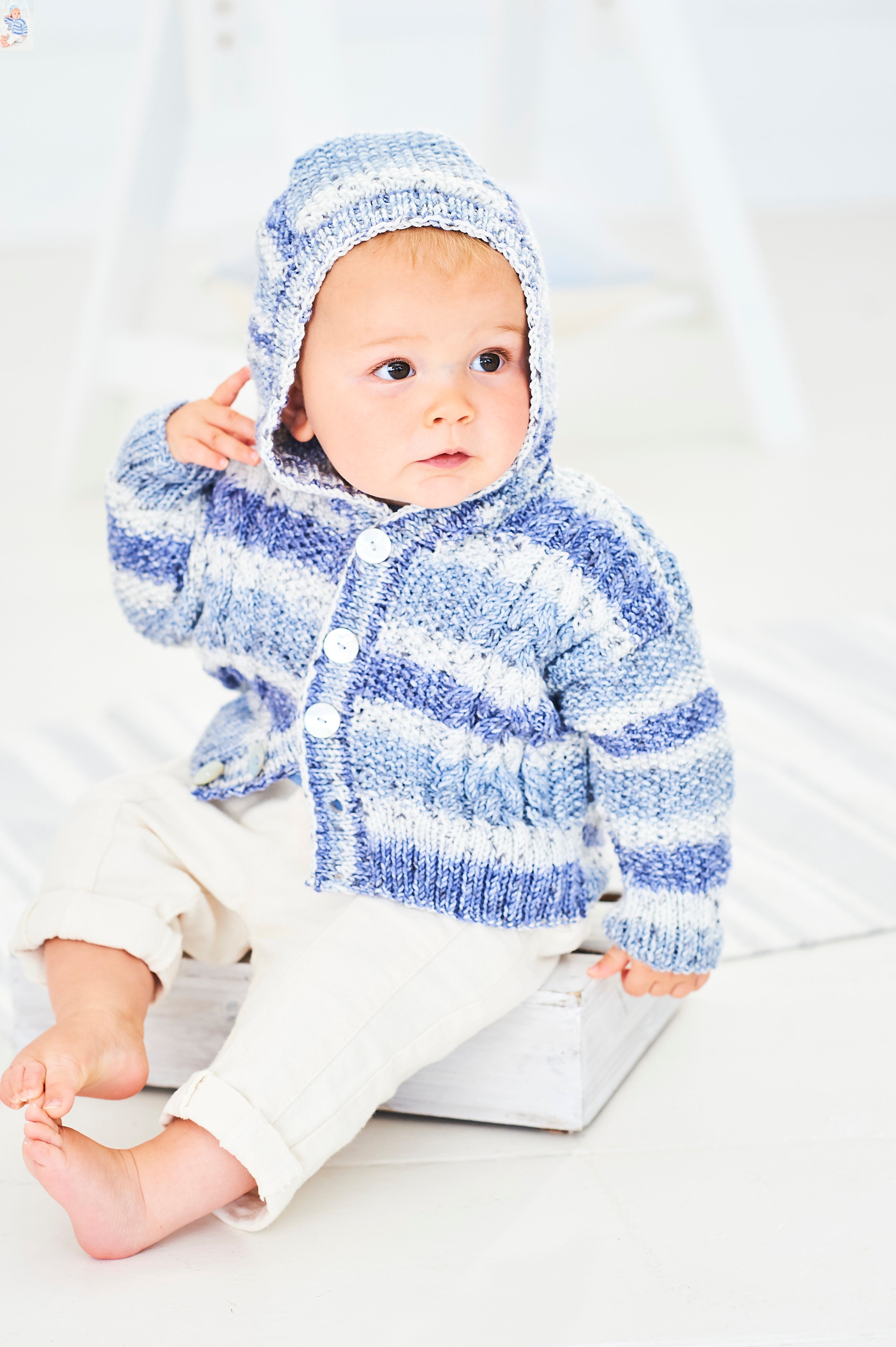Jumper & Hoodie in Stylecraft Bambino Prints - 9749 - Leaflet