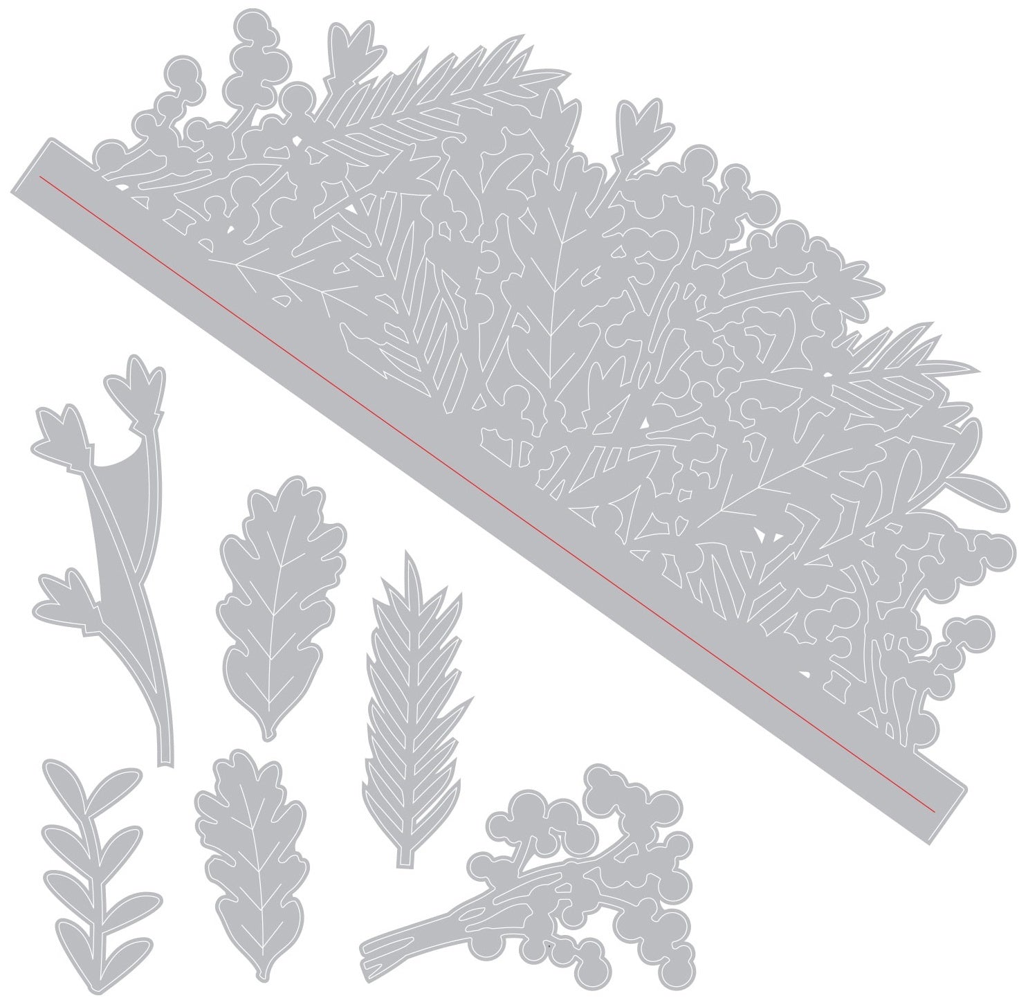 Sizzix Thinlits Dies By Olivia Rose 7/Pkg - Foliage Wrap